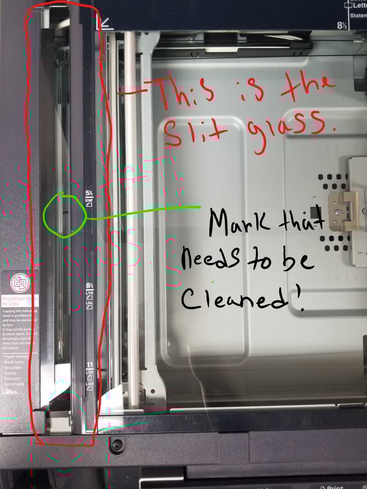 Lines on Copies and Scanned Documents? It's Time to Clean the Slit